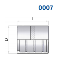 Swaged Ferrule (no skive) Thermo plastic R7