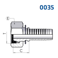 Metric Female 24° Seat Light Multiscale