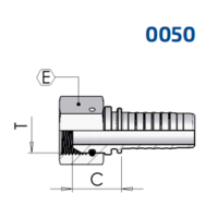 BSP Female 60° cone Thrust Wire