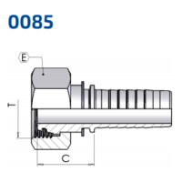 Metric Female 24° - Seat Light