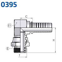 Swivel Male O-ring Boss 90°