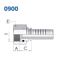 JIC Female 74° - Thrust Wire Nut