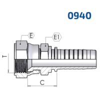 JIS Female 60° Cone (Komatsu)