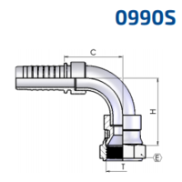 90° JIS Swept Elbow (Komatsu)