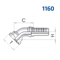 45° SAE Flange 3000 PSI