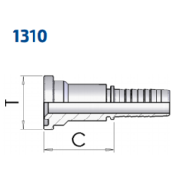 Straight SAE Flange 6000 PSI