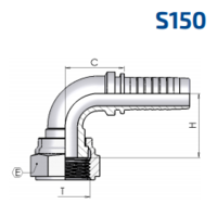 ORFS 90° Swept Elbow