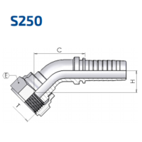 ORFS 45° Swept Elbow